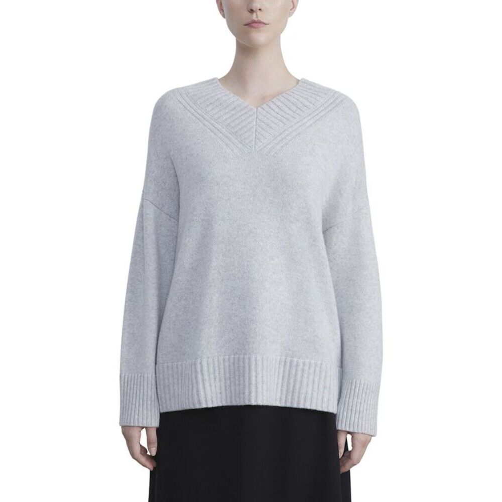 Lafayette 148 New York Womens  Deep V-Neck 100% Cashmere Sweater